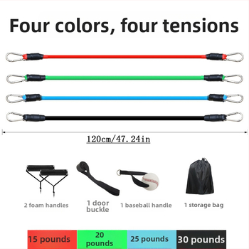 Tréner na hádzanie baseballu – vonkajšia rezistencia na posilnenie ramena, pre baseball a softball, pre tínedžerov a dospelých