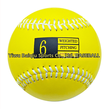 Vážená tréningová lopta na baseball, hmotnosť 3 oz–12 oz, umelá koža, jadro z vlákna vlny korku, logo na želanie, spracovanie na zákazku