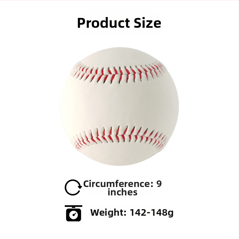 Šviesus beisbolas nakčių treniruotėms su kamštinio brandu ir PVC kamuoliu