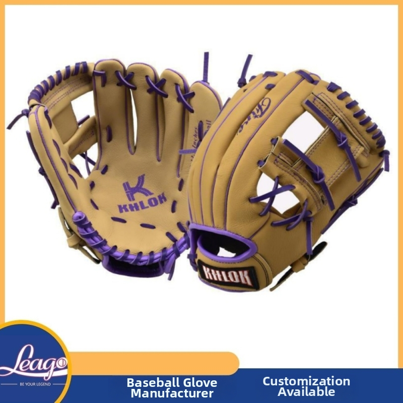 Infield beisbola cimdi no cūku ādas treniņiem; beisbola aprīkojums; labās/kreisās rokas nēsāšana; izšūts logotips; personalizācija