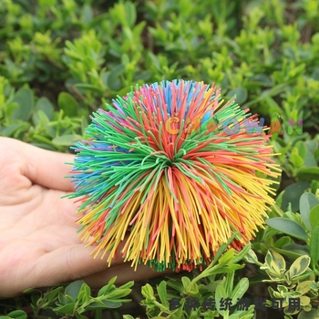 Координационна играчка за сенсорно развитие с каучук — тренира ръчни умения и координация ръка-крак; подходяща за възраст 15–35 години; категория: торба за пясък; 3C: над 14 години