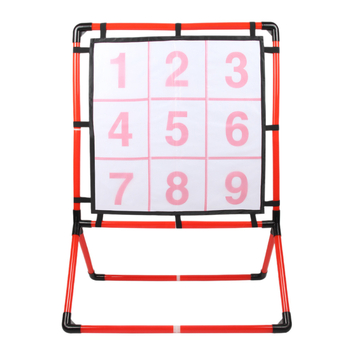 Игра с девет квадрата – двуфункционален комплект, пластмасова лепяща топка за хвърляне, за деца на възраст 4–6 години, за вътрешна и външна употреба