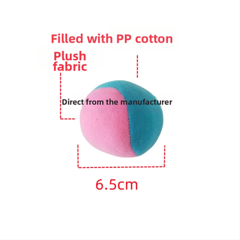 Pliša lode metieniem sensoru apmācībām — maza auduma bumba zīdaiņiem un bērniem 0-3 gadu vecumā; materiāls: plišs; sensoru attīstība