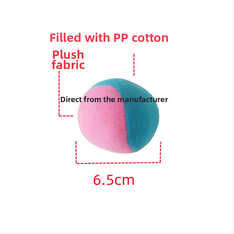 Pliša lode metieniem sensoru apmācībām — maza auduma bumba zīdaiņiem un bērniem 0-3 gadu vecumā; materiāls: plišs; sensoru attīstība