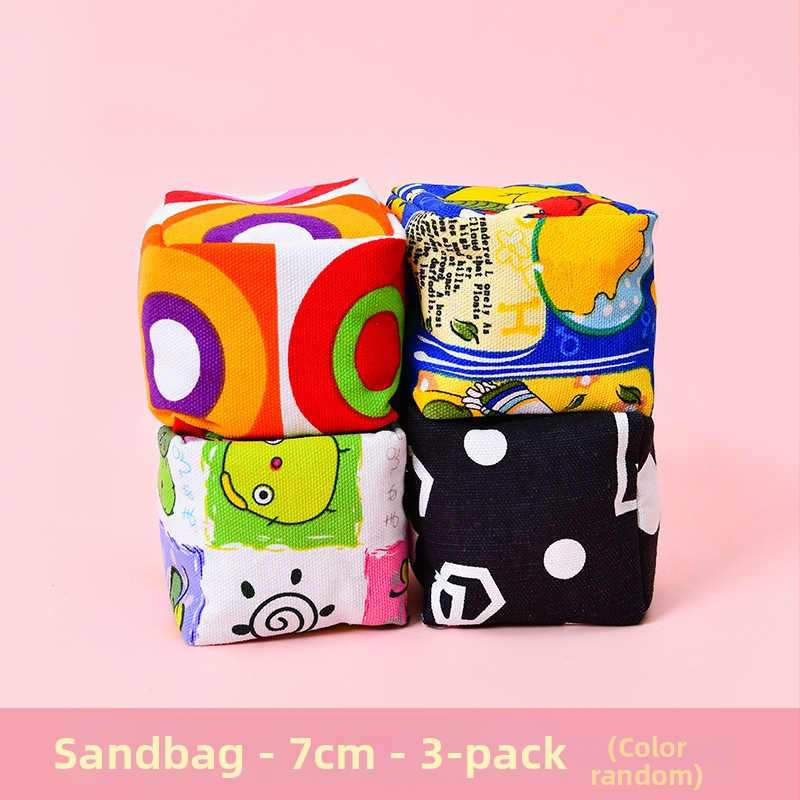 Детска играчка за хвърляне на торба с пясък, изработена от плат, развива координацията ръка-око; подходяща за деца на възраст 7–14 години; Sandbag Class