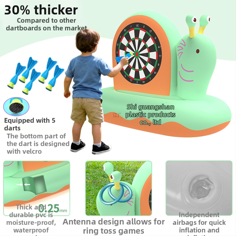 Pūšams mērķis gliemeža formā — PVC metiena spēle bērniem vecumā 4–6 gadi