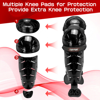 Topography Kelio apsaugos, ABS plastikas, suaugusiesiems, tinkamos futbolui ir krepšiniui, smūgių slopinimas, 6 vnt dėžutėje