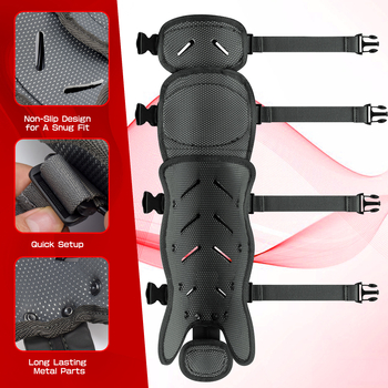 Topography Kelio apsaugos, ABS plastikas, suaugusiesiems, tinkamos futbolui ir krepšiniui, smūgių slopinimas, 6 vnt dėžutėje