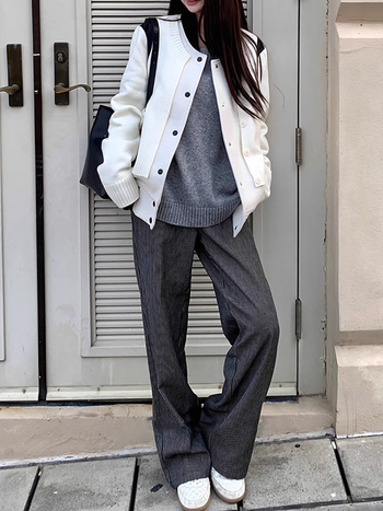 Дамски жакет от вълна с полиестер 70-80%, едноцветен модел, свободна кройка