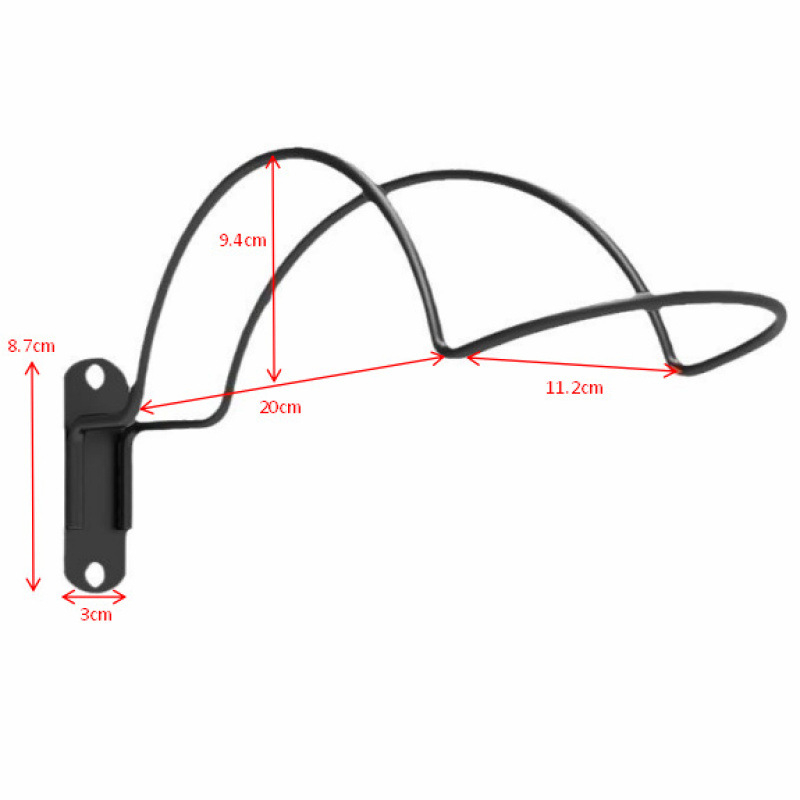 Стенно държач за каски за мотоциклети — метал, модерен минимализъм; лято 2023 пускане; марка One word hardware; подходящ за съхранение в спалнята, дневната и на бюро