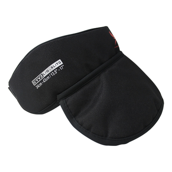 Ledo hokeja kaklo apsauga, sustiprinta, kvėpuojanti, 900D Oxford audinys su vidiniu putų sluoksniu ir tinkliniu audiniu, reguliuojamas Velcro užsegimas