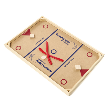 Дървена настолна хокейна игра за семейна употреба - развива координацията ръка-око, интерактивна игра за всички възрасти