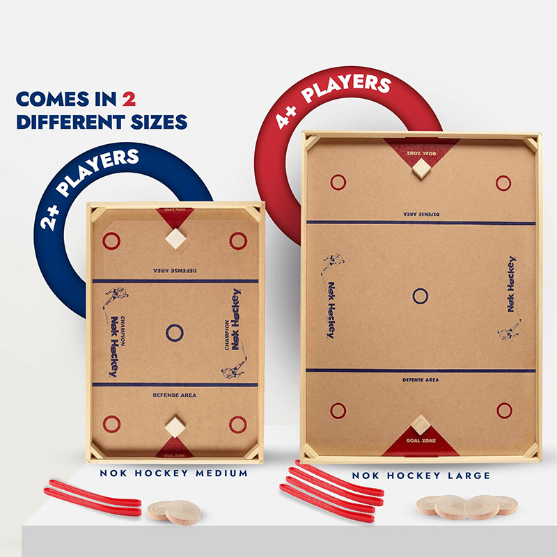 Дървена настолна хокейна игра за семейна употреба - развива координацията ръка-око, интерактивна игра за всички възрасти