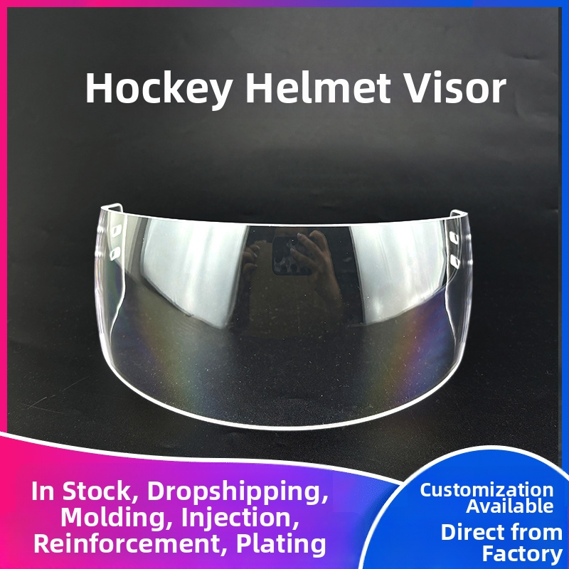 Hokeja ķivere ar aizsargām brillēm, policarbonāta aizsargs, UV aizsardzība, aizsardzība pret vēju un lietu, piemērots visām sezonām