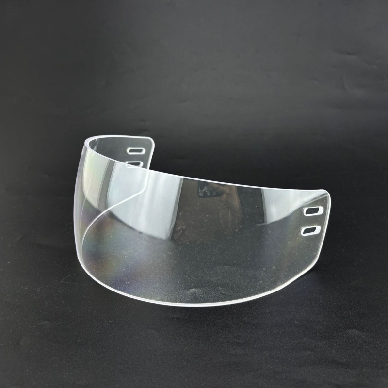 Хокеен шлем с защитни очила, поликарбонатен щит, UV защита, защита от вятър и дъжд, за всички сезони