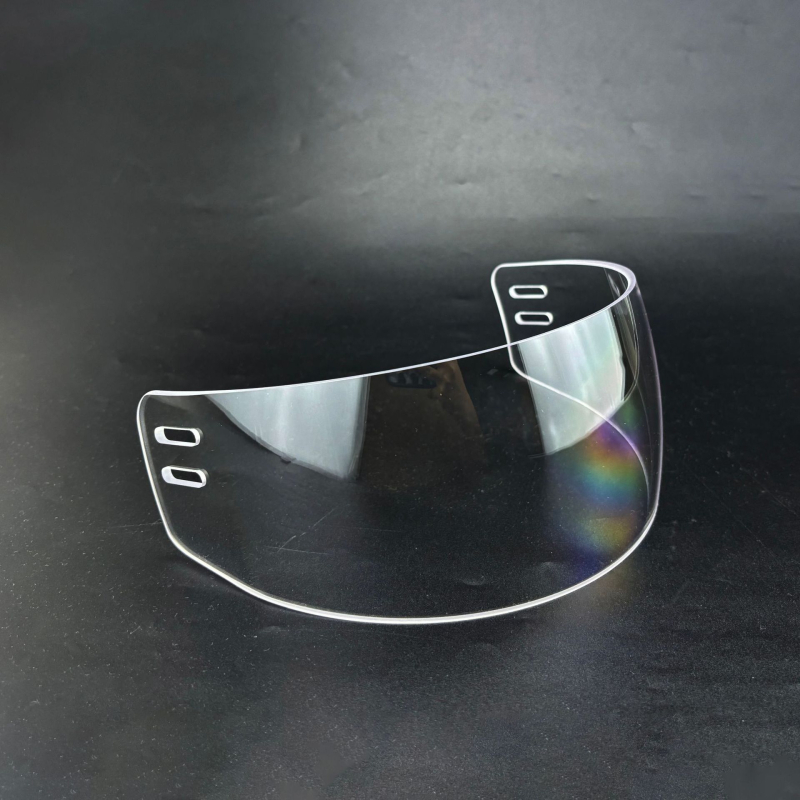 Хокеен шлем с защитни очила, поликарбонатен щит, UV защита, защита от вятър и дъжд, за всички сезони