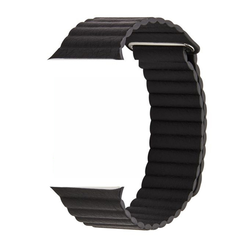 Кожена лента с магнитно затваряне за Apple Watch Series 8 – истинска кожа, регулируем интерфейс, тегло 25 g