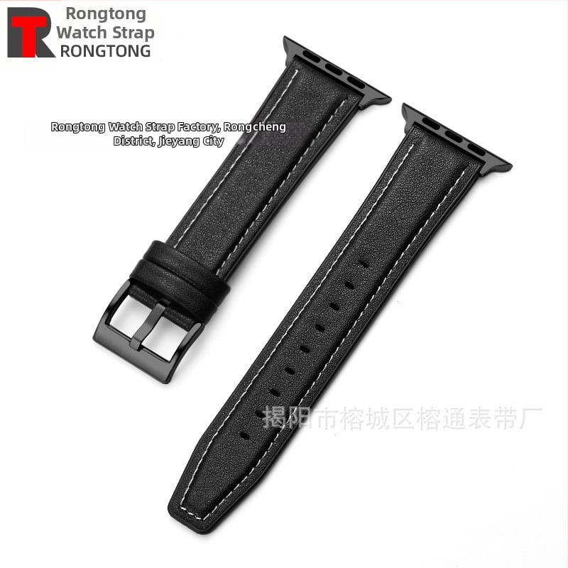 Силиконово-хибриден ремешек за Apple Watch от микрофибърна кожа, 22 мм, 25 г, съвместим с моделите 8/SE/7/6/5