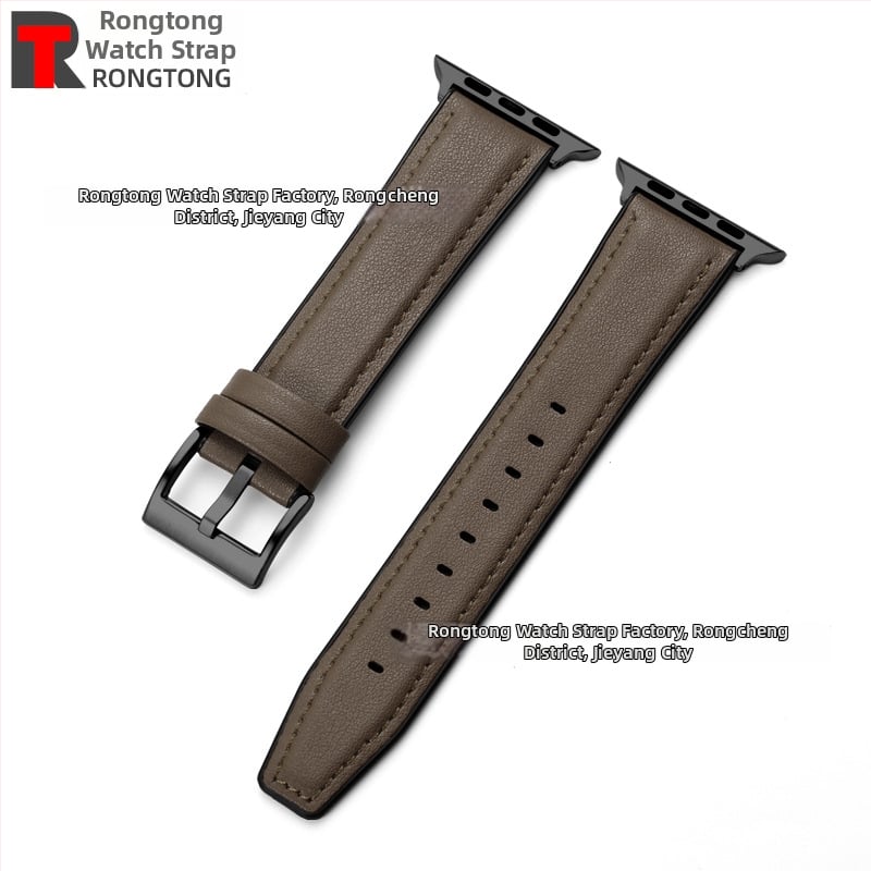 Силиконово-хибриден ремешек за Apple Watch от микрофибърна кожа, 22 мм, 25 г, съвместим с моделите 8/SE/7/6/5