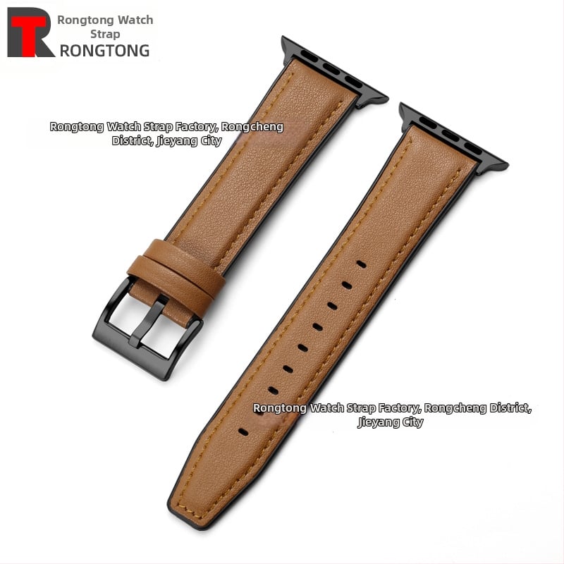 Силиконово-хибриден ремешек за Apple Watch от микрофибърна кожа, 22 мм, 25 г, съвместим с моделите 8/SE/7/6/5