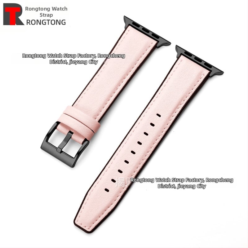 Силиконово-хибриден ремешек за Apple Watch от микрофибърна кожа, 22 мм, 25 г, съвместим с моделите 8/SE/7/6/5