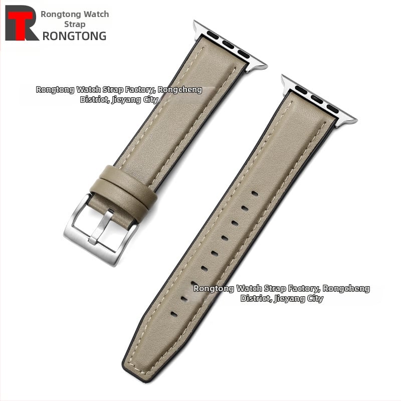 Силиконово-хибриден ремешек за Apple Watch от микрофибърна кожа, 22 мм, 25 г, съвместим с моделите 8/SE/7/6/5