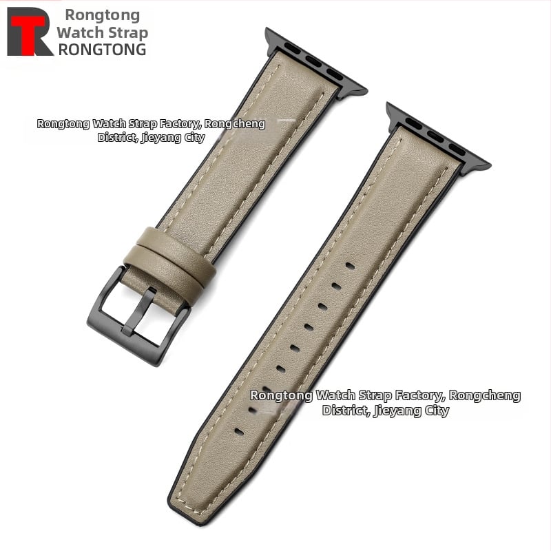 Силиконово-хибриден ремешек за Apple Watch от микрофибърна кожа, 22 мм, 25 г, съвместим с моделите 8/SE/7/6/5