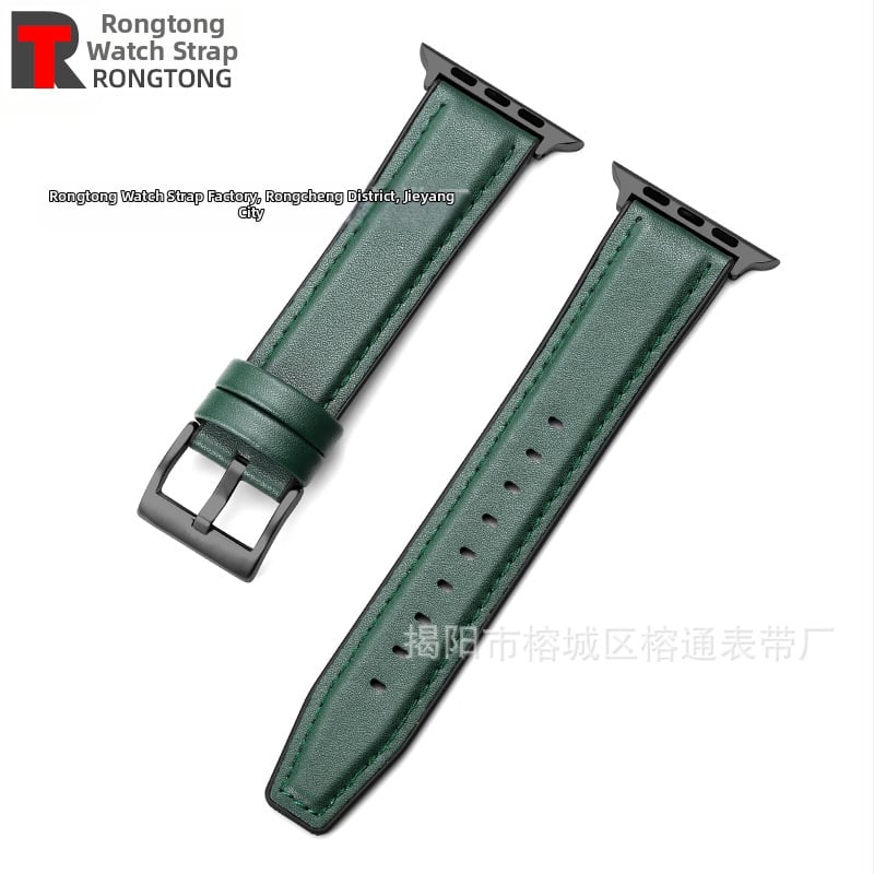 Силиконово-хибриден ремешек за Apple Watch от микрофибърна кожа, 22 мм, 25 г, съвместим с моделите 8/SE/7/6/5