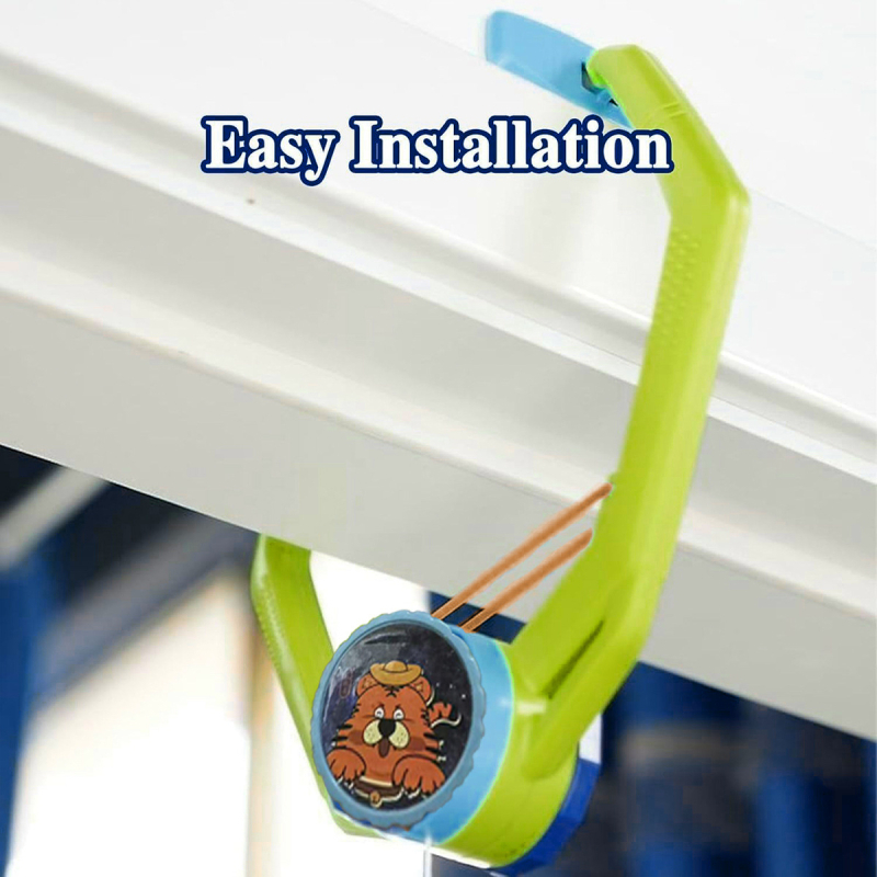 Antrenor pentru tenis de masă pentru ușă, copii, utilizare în interior — material PP, coordonare mână-ochi, antrenament senzorial