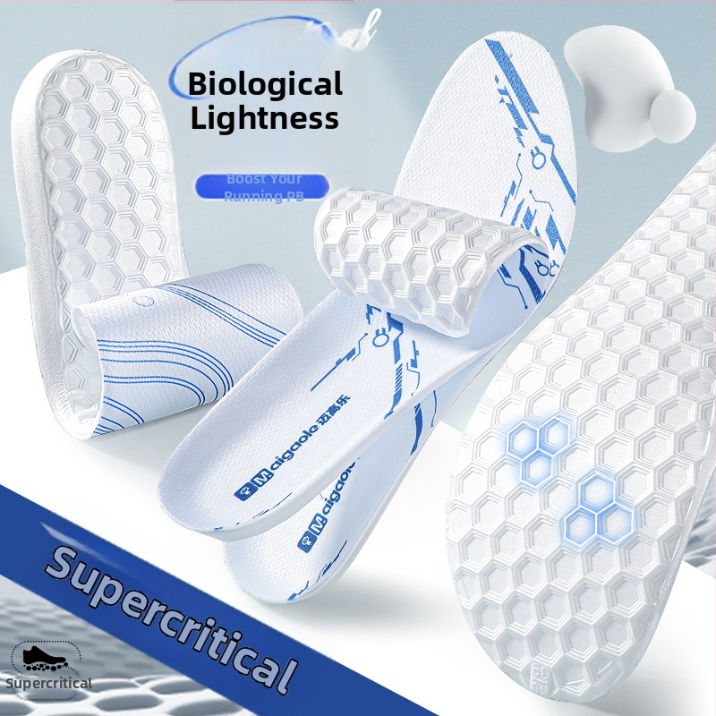 Megal sporta iekšējā zole – superkritiska materiāla, mitrumu vadība, visa zole, abām dzimumām, visiem gada laikiem