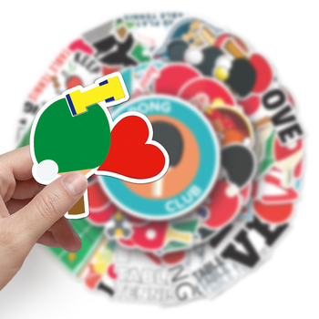 Stickere pentru bagaje cu temă tenis de masă – impermeabile, imprimate offset, 25 g fiecare, pentru valize, caiete, trotinete, calculatoare – Brand Mann new