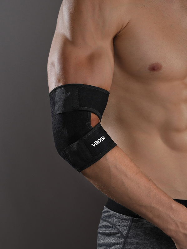 Neopreno alkūnių apsauga - kompresinės apsaugos suaugusiems, tinkama krepšiniui, dviračiui, štangų kilnojimui ir tenisui