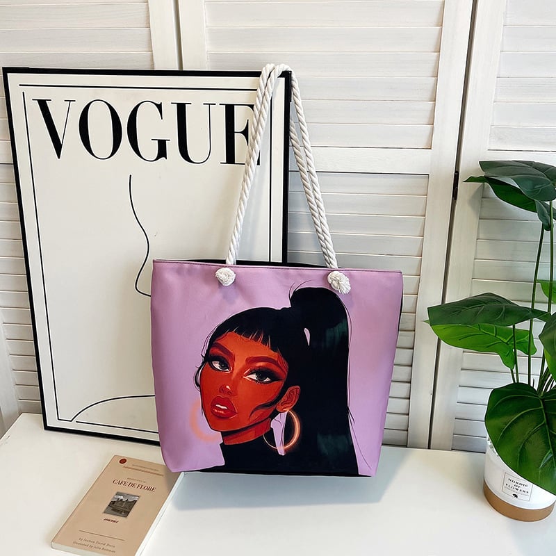 Kangas tote kott tõmblukuga, polüestri vooder, horisontaalne ruudukujuline kuju, topelt käepidemed