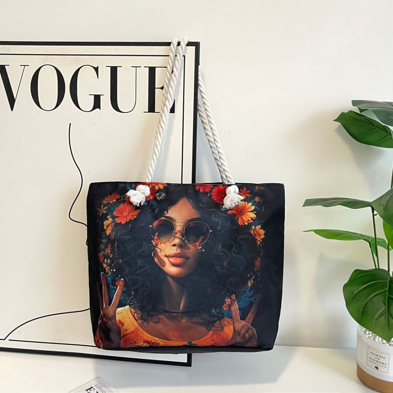 Kangas tote kott tõmblukuga, polüestri vooder, horisontaalne ruudukujuline kuju, topelt käepidemed