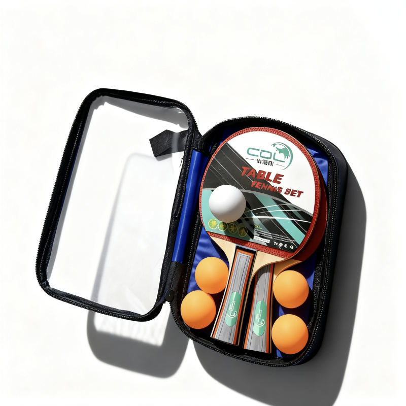 Sincerity set reketa za stolni tenis – 2 reketa + 3 lopte, direktan udarac, moguć tisk logotipa