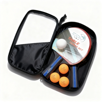 Set reketa za stolni tenis s dvije reketa i tri lopte, marka Sincerity, daska od lipovog drveta, guma s pozitivnim ljepilom, tip reketa: direktni udar, sadržaj: 2 reketa, 3 lopte