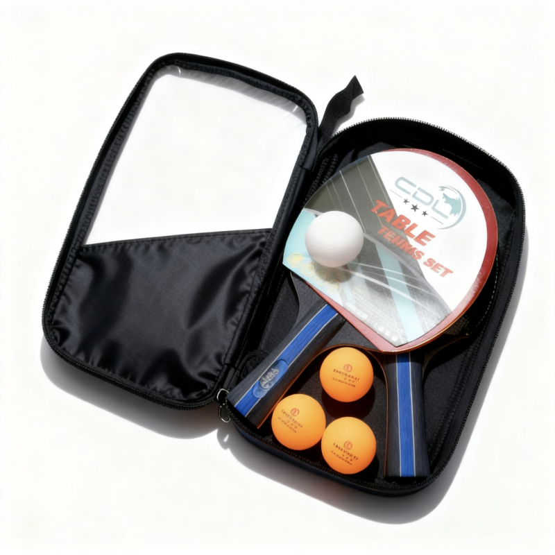 Set reketa za stolni tenis s dvije reketa i tri lopte, marka Sincerity, daska od lipovog drveta, guma s pozitivnim ljepilom, tip reketa: direktni udar, sadržaj: 2 reketa, 3 lopte