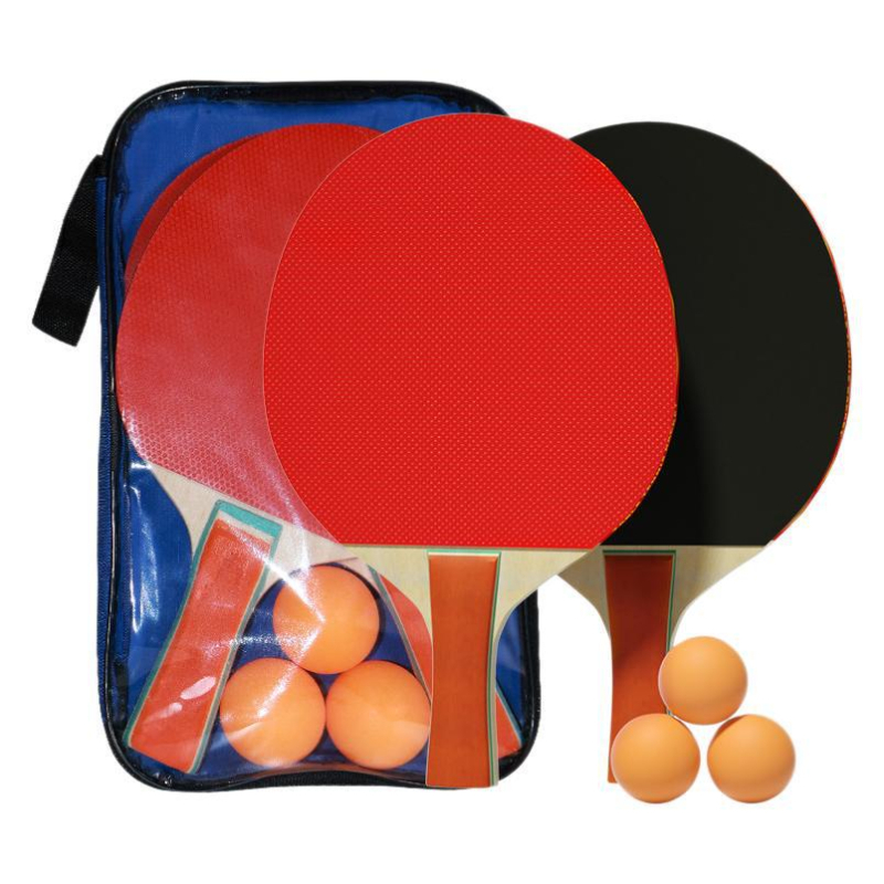 Dječja reketa za stolni tenis za početnike — daska od topole, guma s ravnim ljepilom, horizontalni tip reketa, mogućnost prilagodbe, logo ispisan