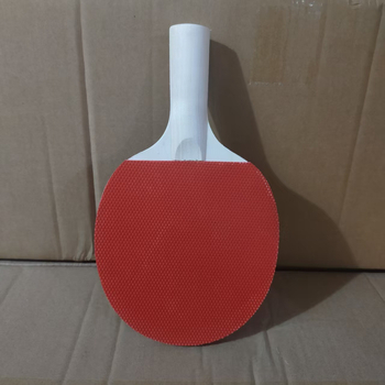 Reket za stolni tenis s dvostrukom gumom, horizontalni reketa, ploča od topolovog drva, težina oko 125 g