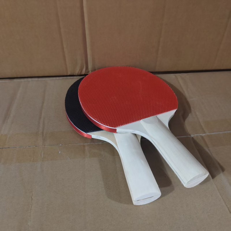 Reket za stolni tenis s dvostrukom gumom, horizontalni reketa, ploča od topolovog drva, težina oko 125 g