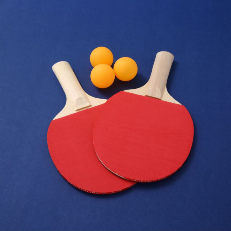 Deweilai set stolnog tenisa: 2 reketa i 3 loptice, vodoravne rekete