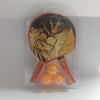 Set za stolni tenis – Optical marka, ploča od topole, guma s pozitivnim ljepilom, horizontalni tip reketa, uključuje 3 lopte