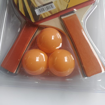 Set za stolni tenis – Optical marka, ploča od topole, guma s pozitivnim ljepilom, horizontalni tip reketa, uključuje 3 lopte