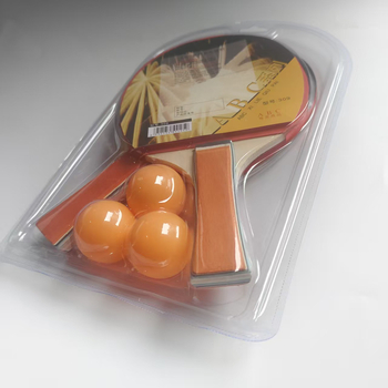 Set za stolni tenis – Optical marka, ploča od topole, guma s pozitivnim ljepilom, horizontalni tip reketa, uključuje 3 lopte