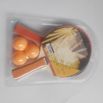 Set za stolni tenis – Optical marka, ploča od topole, guma s pozitivnim ljepilom, horizontalni tip reketa, uključuje 3 lopte