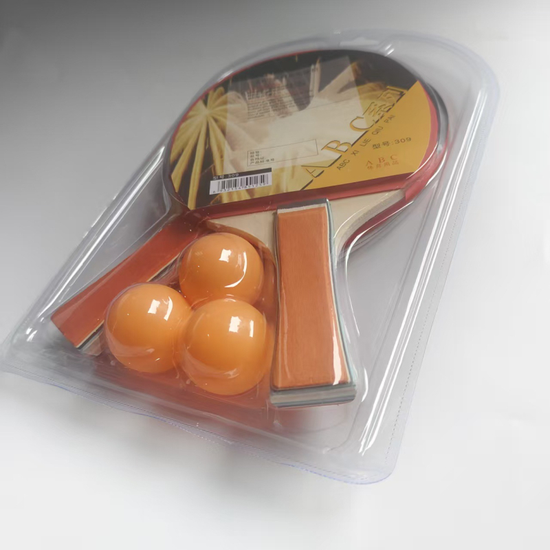 Set za stolni tenis – Optical marka, ploča od topole, guma s pozitivnim ljepilom, horizontalni tip reketa, uključuje 3 lopte