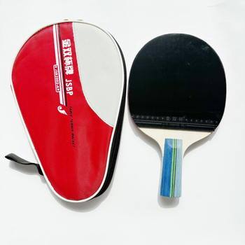 Reket stolnog tenisa, 2 zvjezdice, za učenike i početnike, direktni udarac; donja ploča: Poplar; guma: Anti-glue