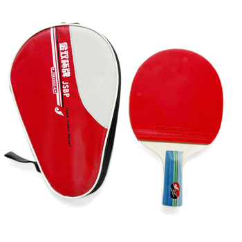 Reket stolnog tenisa, 2 zvjezdice, za učenike i početnike, direktni udarac; donja ploča: Poplar; guma: Anti-glue