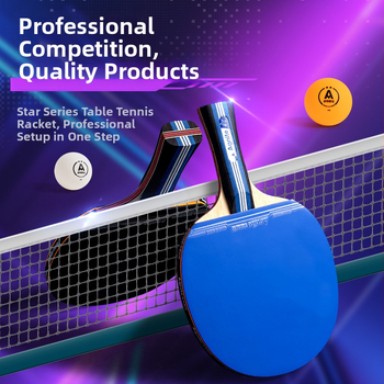 Stolný tenis raketa - Agnite FH218 Cyber Pulse Series - Čepeľ z lipového dreva - Typ gumy: Iný - Horizontálny úder