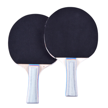 Комплект ракетки за тенис на маса за тренировки, включва 6 топки, единичен или двойен пакет, дървена глава, ракетка с прав удар